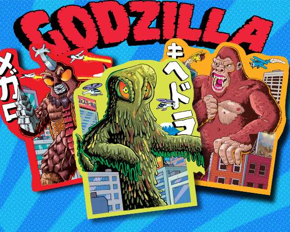 Godzilla Sticker Pack #3