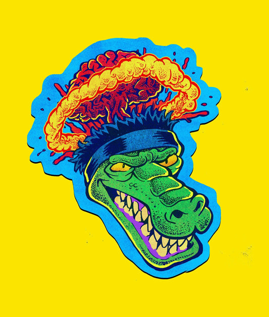 Gator Head Sticker