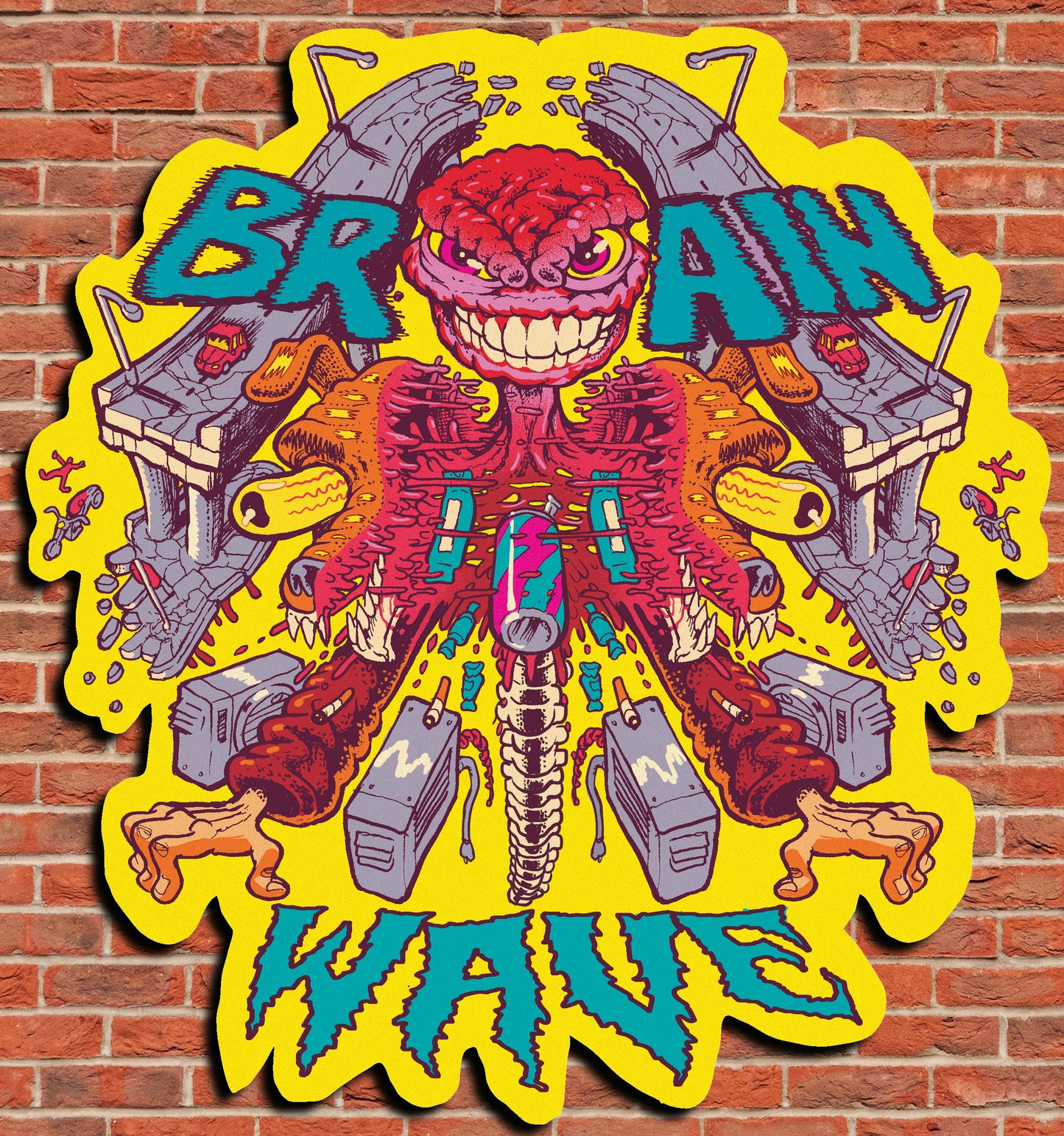 Brain Wave Sticker