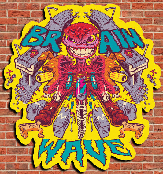 Brain Wave Sticker